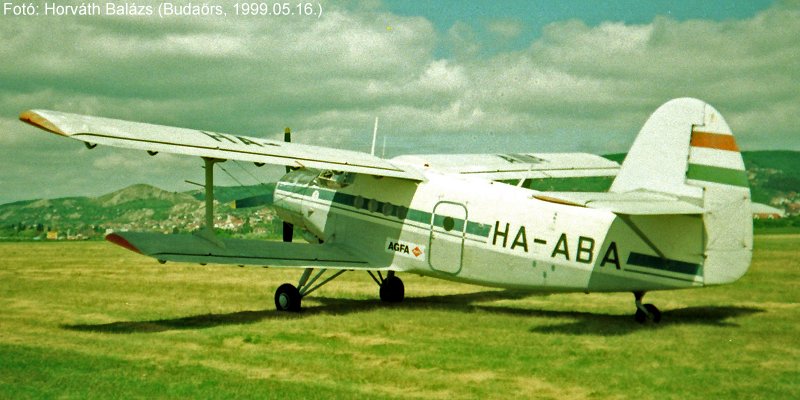 Kép a HA-ABA lajstromú gépről.