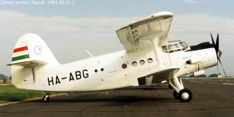Kép a HA-ABG lajstromú gépről.