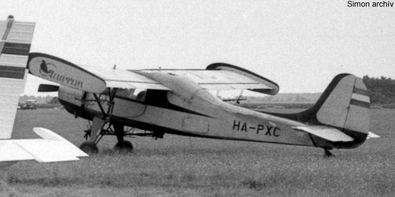 Kép a HA-PXC lajstromú gépről.