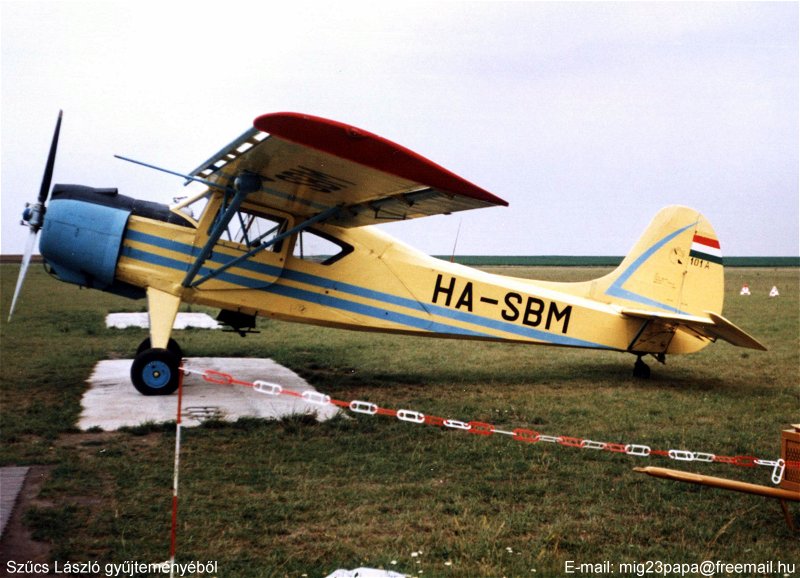 Kép a HA-SBM lajstromú gépről.