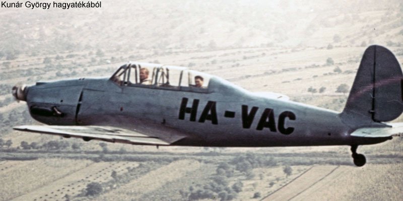 Kép a HA-VAC (2) lajstromú gépről.