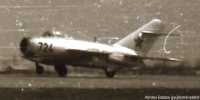 1. kép a Mikojan-Gurjevics MiG-15 típusú, 724 oldalszámú gépről.