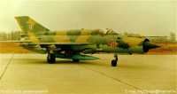 1. kép a Mikojan-Gurjevics MiG-21 típusú, 48 oldalszámú gépről.