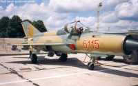 1. kép a Mikojan-Gurjevics MiG-21 típusú, 6115 oldalszámú gépről.