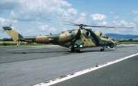 3. kép a Mil Mi-24 típusú, 574 oldalszámú gépről.